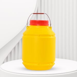 5 Litre Jerry Can Yellow Round
